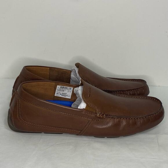 Clarks Marksman Plain Leather Size 11 Dark Tan Extreme Comfort Collection Men\'s main image 12
